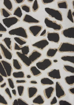 Strandmode|LASCANA Blusentop Creme-Schwarz