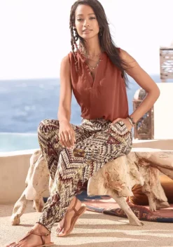 Blusen|LASCANA Blusentop Terrakotta