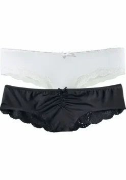 Slips|LASCANA Brasilslip Schwarz, Weis