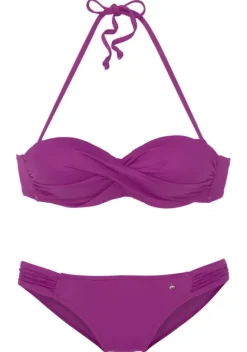 Nachhaltige Bademode|s.Oliver Bugel-Bandeau-Bikini"Soft" Fuchsia