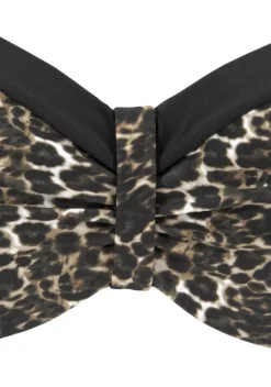 Grose Cups|LASCANA Bugel-Bandeau-Bikini-Top"Adele" Schwarz-Leo