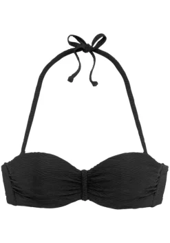 Grose Cups|Sunseeker Bugel-Bandeau-Bikini-Top"Loretta" Schwarz