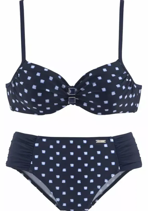 Grose Cups|LASCANA Bugel-Bikini Marine-Weis