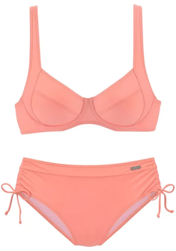 Grose Cups|LASCANA Bugel-Bikini"Annelie" Lachs