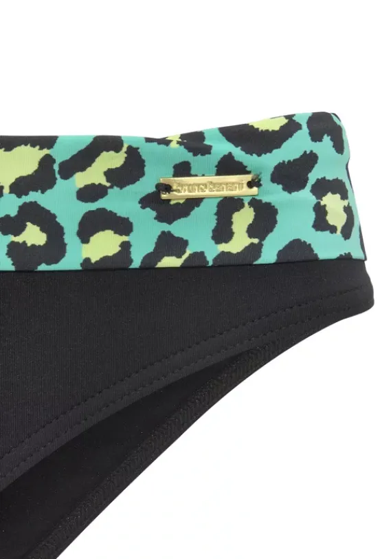 Grose Cups|Bruno Banani Bugel-Bikini"Balu" Turkis-Bedruckt