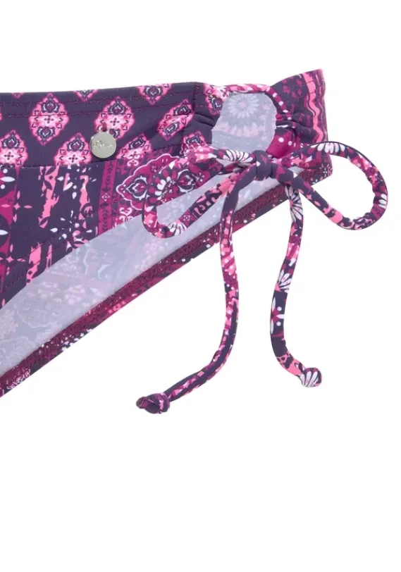 Grose Cups|s.Oliver Bugel-Bikini"Medley" Magenta Bedruckt