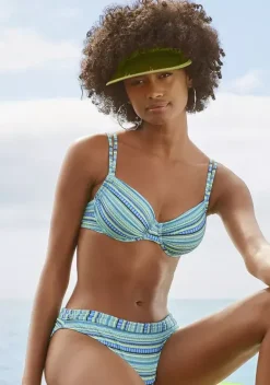 Grose Cups|LASCANA Bugel-Bikini"Mila" Turkis-Gestreift