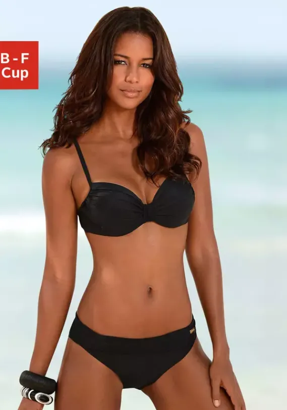 Grose Cups|LASCANA Bugel-Bikini"Saphir" Schwarz