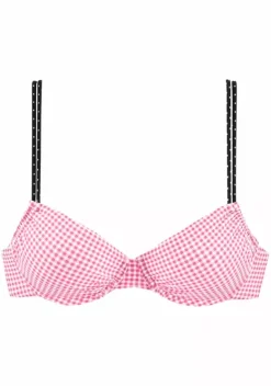 Grose Cups|Buffalo Bugel-Bikini-Top"Florida" Rosa-Schwarz