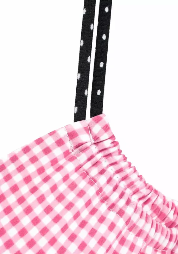 Grose Cups|Buffalo Bugel-Bikini-Top"Florida" Rosa-Schwarz