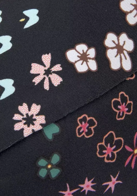 Grose Cups|s.Oliver Bugel-Bikini-Top"Milly" Schwarz-Bedruckt