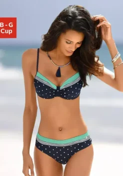 Grose Cups|LASCANA Bugel-Bikini-Top"Monroe" Marine-Turkis