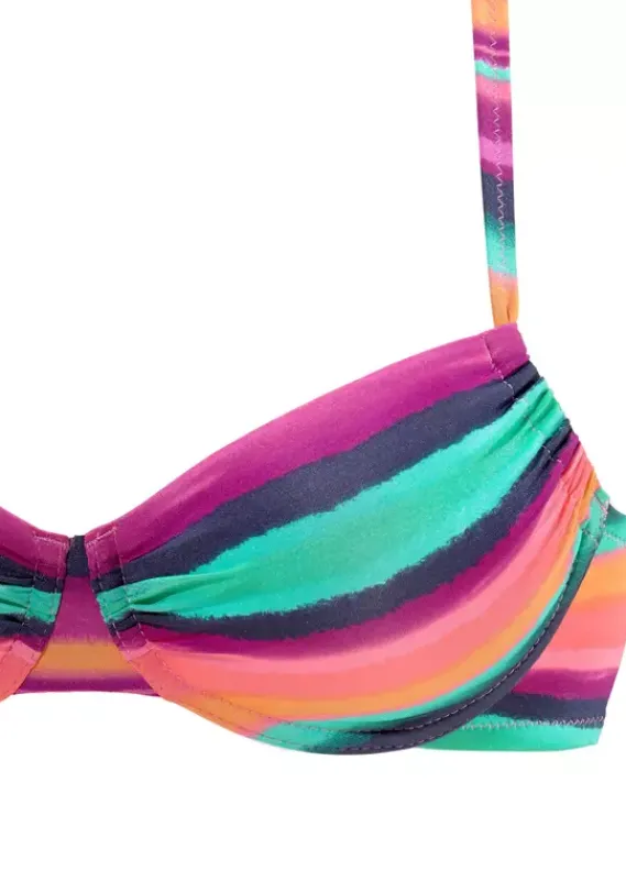 Grose Cups|LASCANA Bugel-Bikini-Top"Rainbow" Bunt-Gestreift