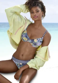 Grose Cups|Venice Beach Bugel-Bikini-Top"Summer" Marine-Zitrone