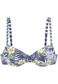 Grose Cups|Venice Beach Bugel-Bikini-Top"Summer" Marine-Zitrone