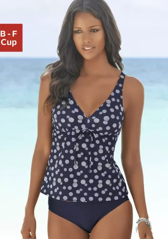Grose Cups|LASCANA Bugel-Tankini Marine-Weis