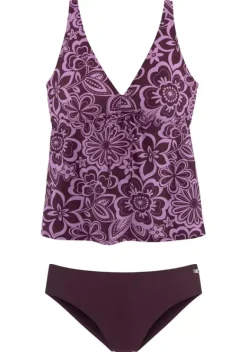 Tankinis|H.I.S Bugel-Tankini Lila-Bedruckt