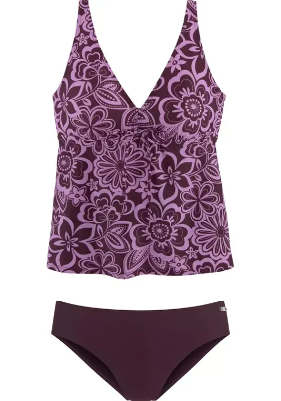 Tankinis|H.I.S Bugel-Tankini Lila-Bedruckt