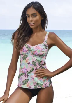Tankinis|s.Oliver Bugel-Tankini-Top"Azalea" Rose-Bedruckt