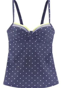 Tankinis|LASCANA Bugel-Tankini-Top"Monri" Blau-Gelb-Bedruckt