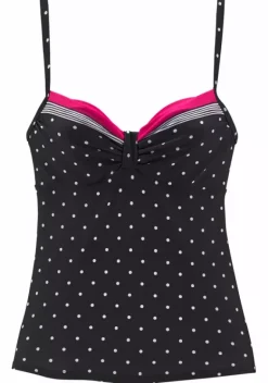 Grose Cups|LASCANA Bugel-Tankini-Top"Monroe" Schwarz-Rot