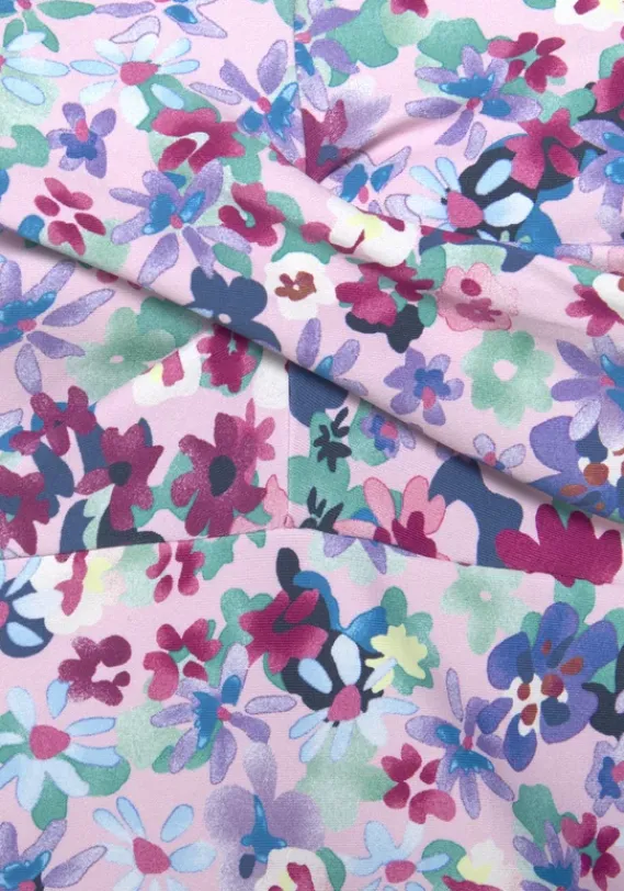 Bikini-Oberteile|s.Oliver Bugel-Tankini-Top"Scatter" Lila Bedruckt
