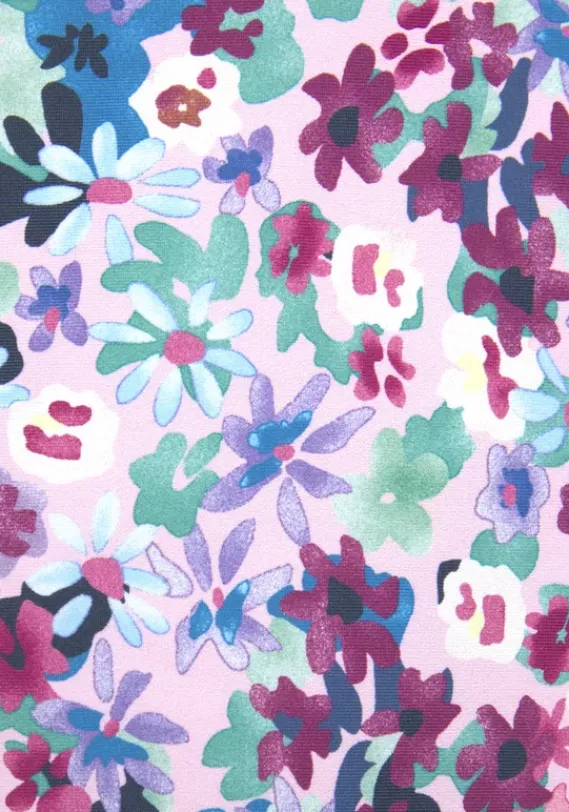 Bikini-Oberteile|s.Oliver Bugel-Tankini-Top"Scatter" Lila Bedruckt