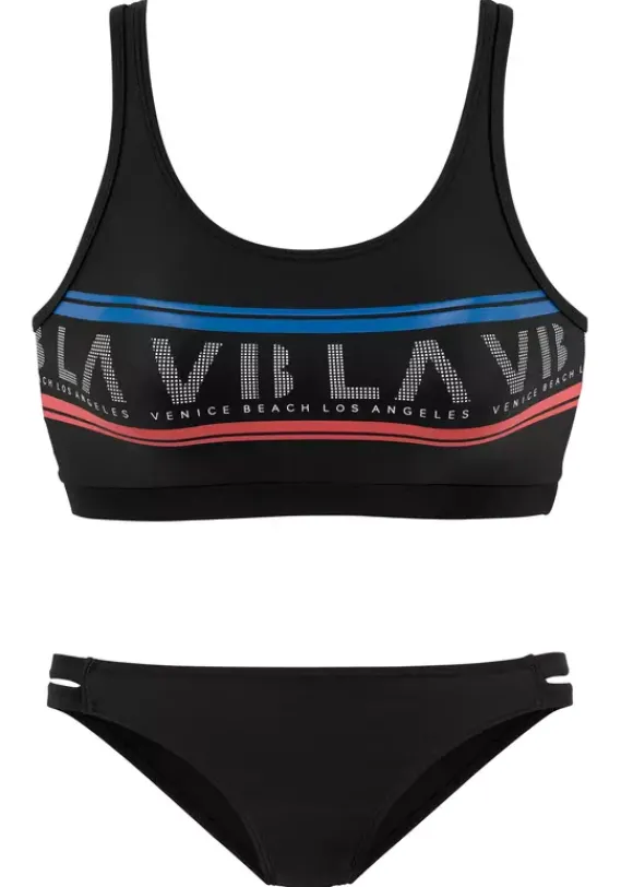 Bustier-Bikinis|Venice Beach Bustier-Bikini Schwarz