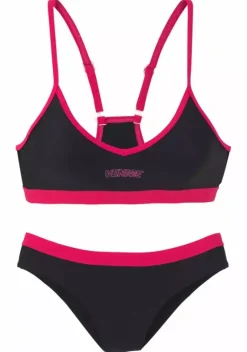 Bustier-Bikinis|Venice Beach Bustier-Bikini"Franzi" Schwarz-Pink