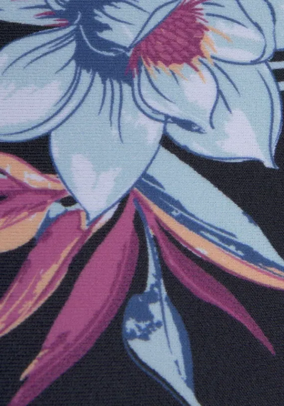 Bustier-Bikinis|KangaROOS Bustier-Bikini-Top"Agave" Schwarz-Bedruckt