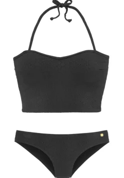 Bustier-Bikinis|JETTE Bustier-Bikini-Top"Geko" Schwarz