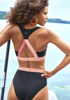 Bustier-Bikinis|LASCANA ACTIVE Bustier-Bikini-Top"Janni" Schwarz