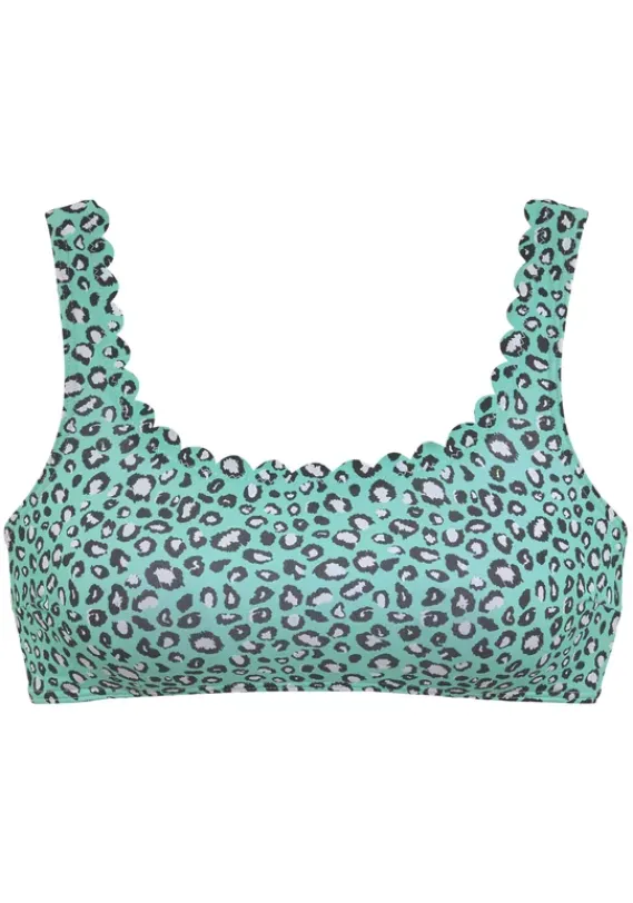 Bustier-Bikinis|LASCANA Bustier-Bikini-Top"Mae" Mint-Bedruckt