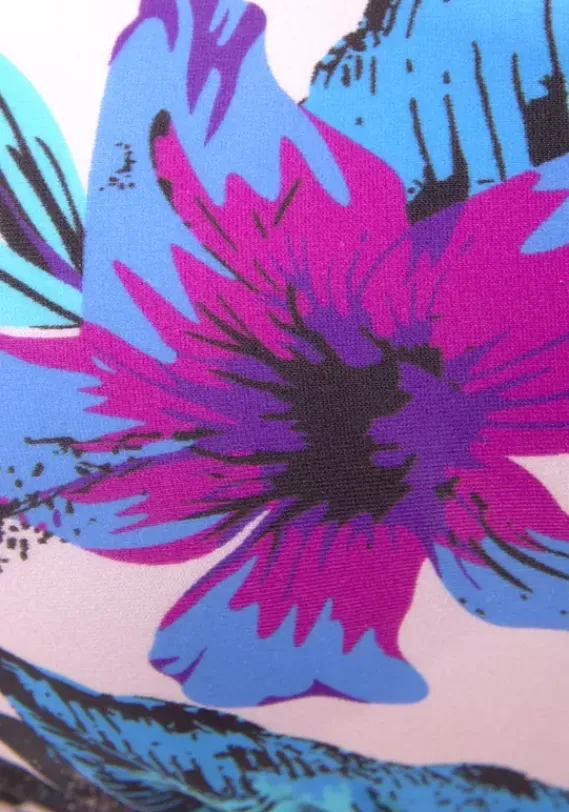 Bustier-Bikinis|Venice Beach Bustier-Bikini-Top"Marly" Rosa-Bedruckt