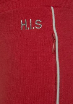 Lange Hosen|H.I.S Caprihose Rot