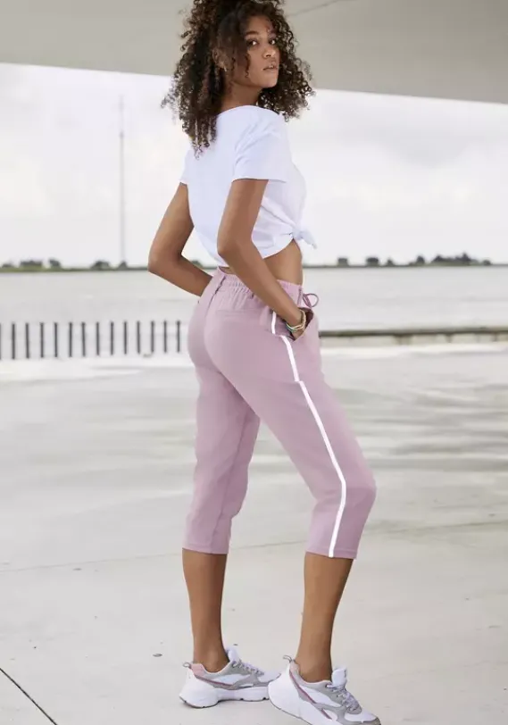 Lange Hosen|Bench. Caprihose Altrosa