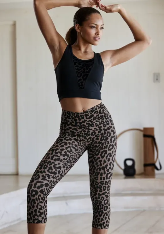 Lange Hosen|LASCANA ACTIVE Caprileggings Nougat