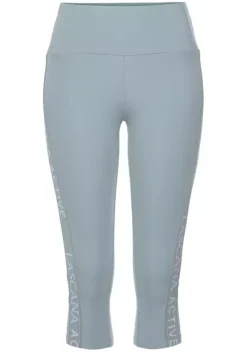 Lange Hosen|LASCANA ACTIVE Caprileggings Rauchmint-Grau-Mint