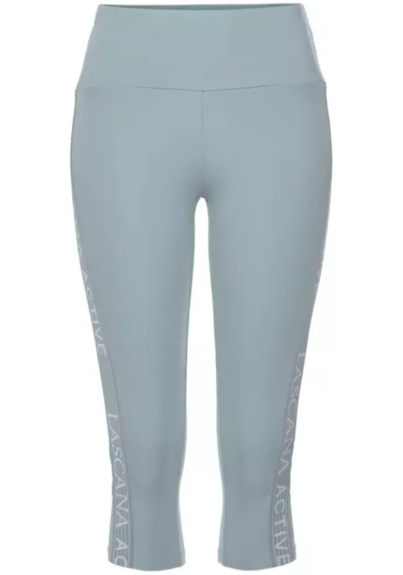 Lange Hosen|LASCANA ACTIVE Caprileggings Rauchmint-Grau-Mint