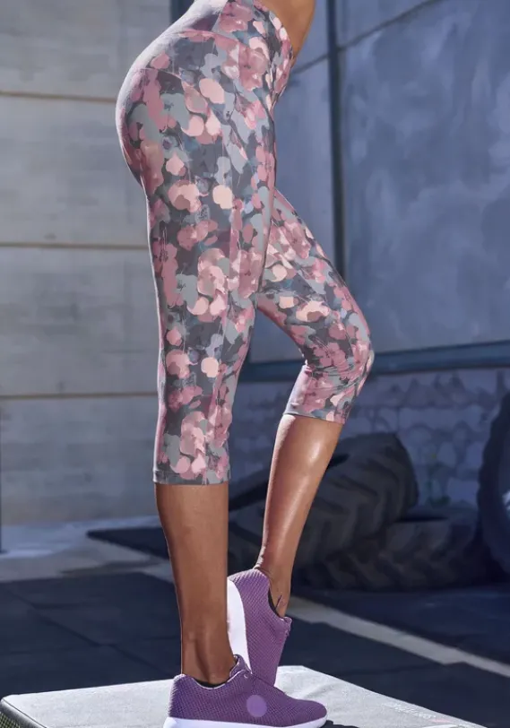 Lange Hosen|LASCANA ACTIVE Caprileggings Gemustert