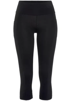 Lange Hosen|Vivance Caprileggings Schwarz