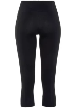 Lange Hosen|Vivance Caprileggings Schwarz