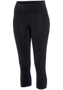 Lange Hosen|Vivance Caprileggings Schwarz