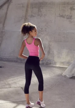 Homewear-Leggings|Lico Caprileggings Schwarz, Schwarz