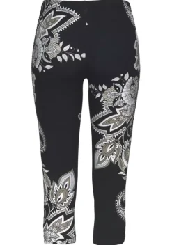 Strandmode|LASCANA Caprileggings Schwarz-Bedruckt