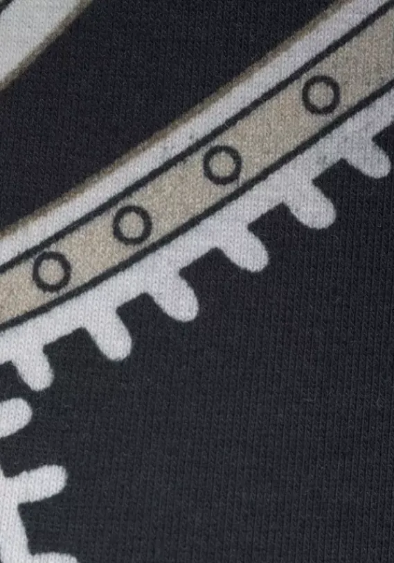 Strandmode|LASCANA Caprileggings Schwarz-Bedruckt