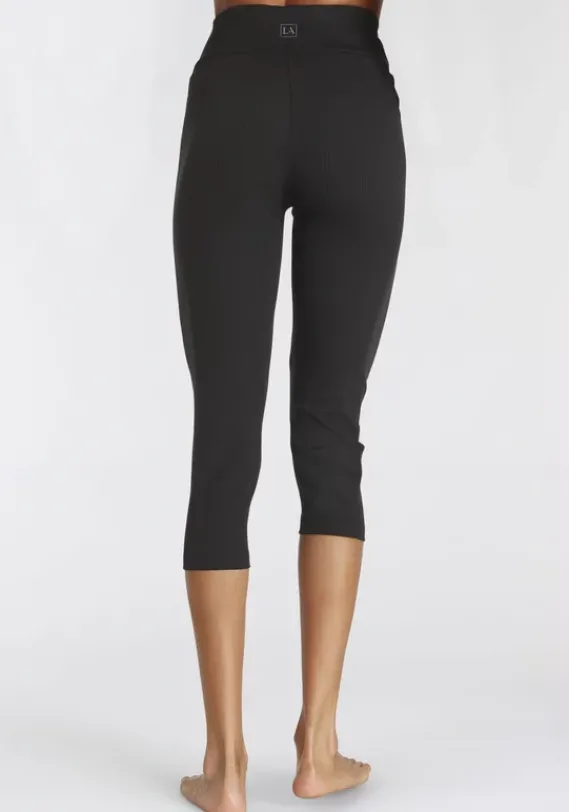 Lange Hosen|LASCANA ACTIVE Caprileggings Schwarz