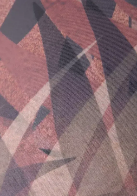 Lange Hosen|LASCANA ACTIVE Caprileggings"Tropical" Gemustert-Braun