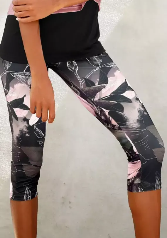 LASCANA ACTIVE Homewear-Leggings<Caprileggings"Tropical"