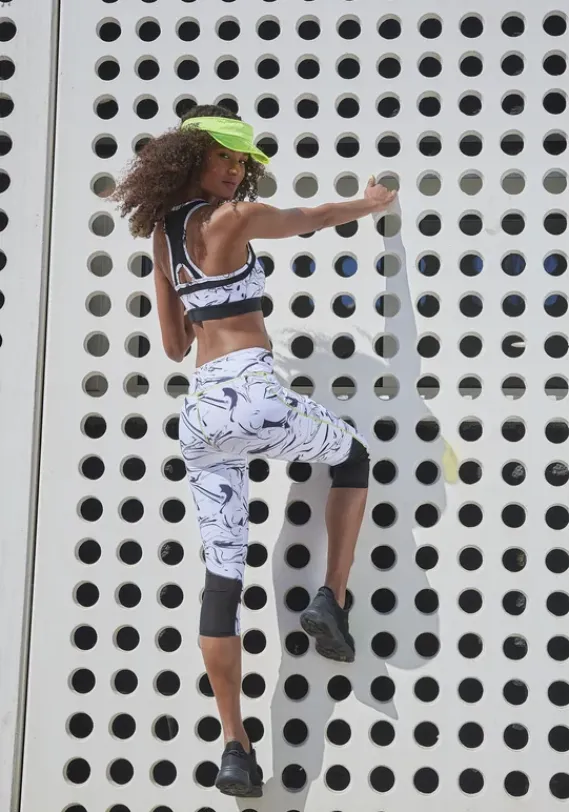 LASCANA ACTIVE Homewear-Leggings<Caprileggings"White Marble"